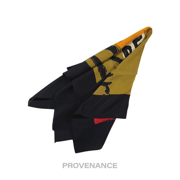 🔴 Yves Saint Laurent YSL Silk Scarf - Graffiti Multi 65 - Picture 3 of 6